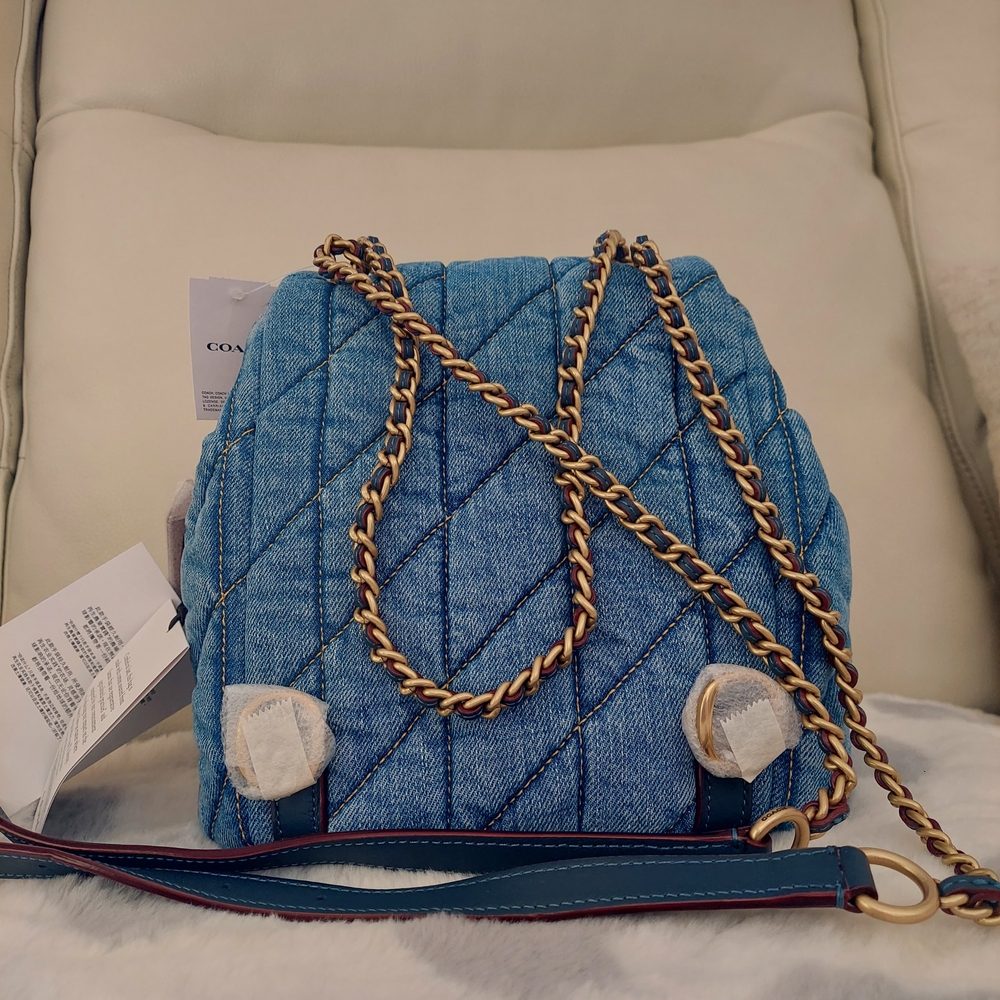 NWT Coach Denim Tabby Quilted Bag - Picture 7 of 9